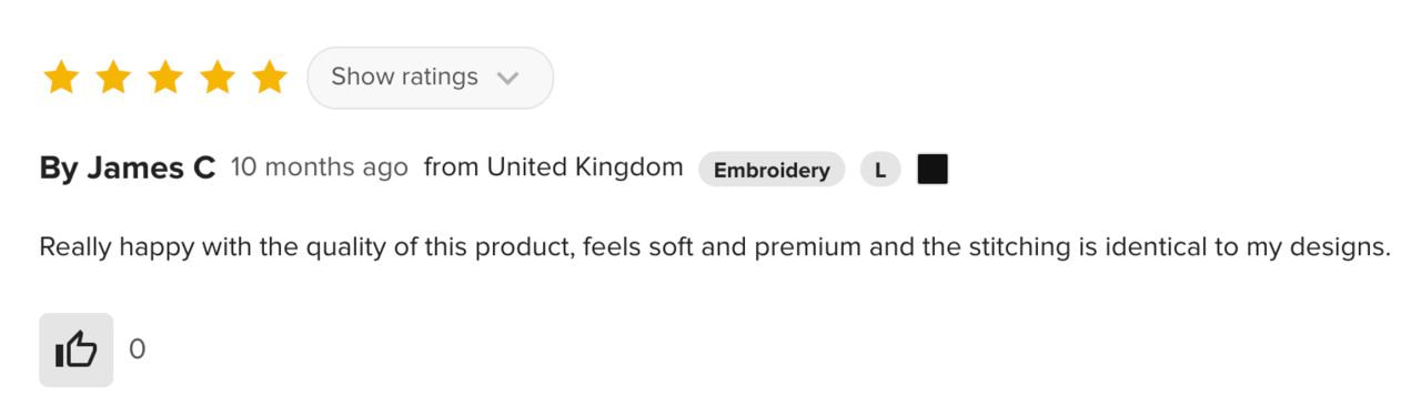 embroidery t-shirt review